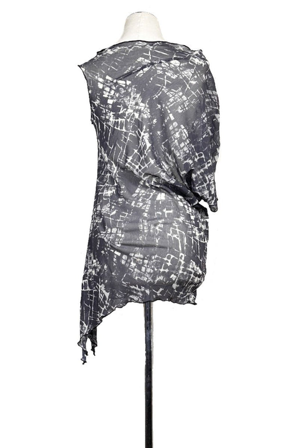 abstract print asymmetric mesh tango tunic - Atelier Vertex