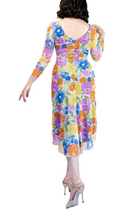 bright floral NINA tango dress - Atelier Vertex