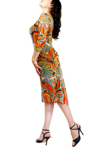 firebird NINA mesh tango dress with sleeves - Atelier Vertex