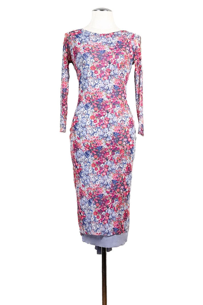 floral confetti NINA tango dress with sleeves - Atelier Vertex