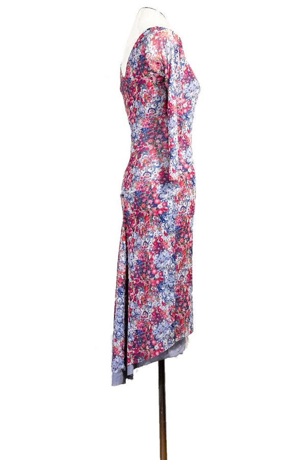 floral confetti NINA tango dress with sleeves - Atelier Vertex