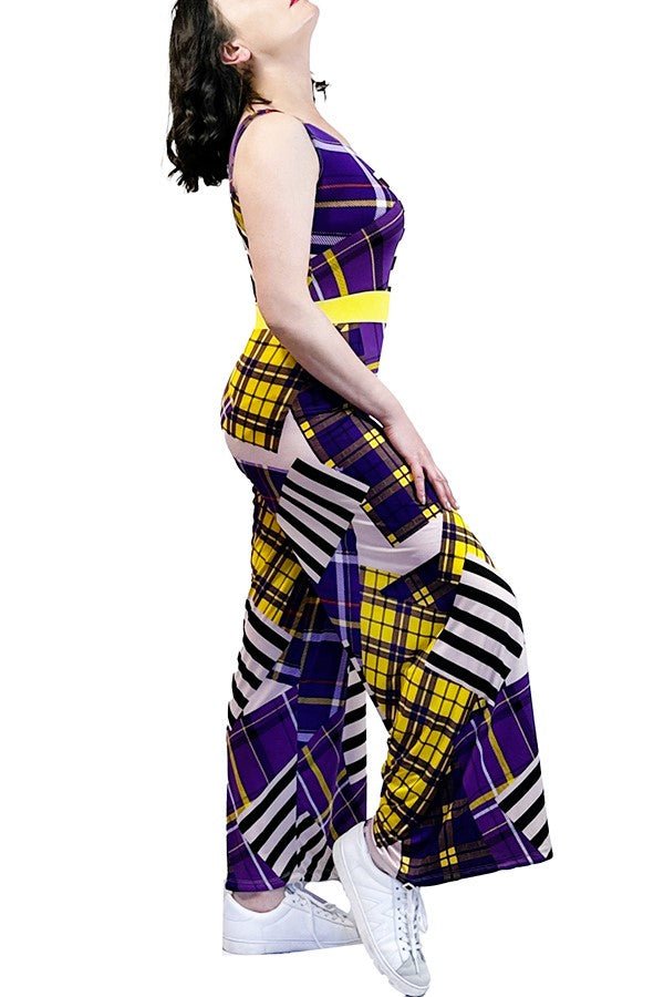 funky plaid tango jumpsuit - Atelier Vertex