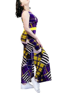 funky plaid tango jumpsuit - Atelier Vertex