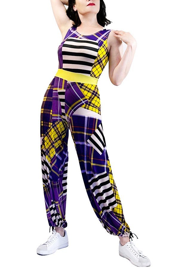 funky plaid tango jumpsuit - Atelier Vertex