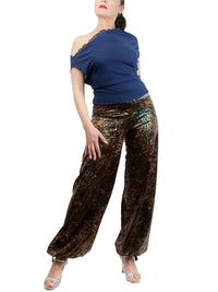 peacock velvet tango pants - Atelier Vertex