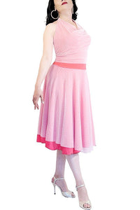 pink polka dots full circle tango skirt - Atelier Vertex