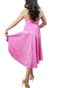 pink sequin halter tango dress - Atelier Vertex