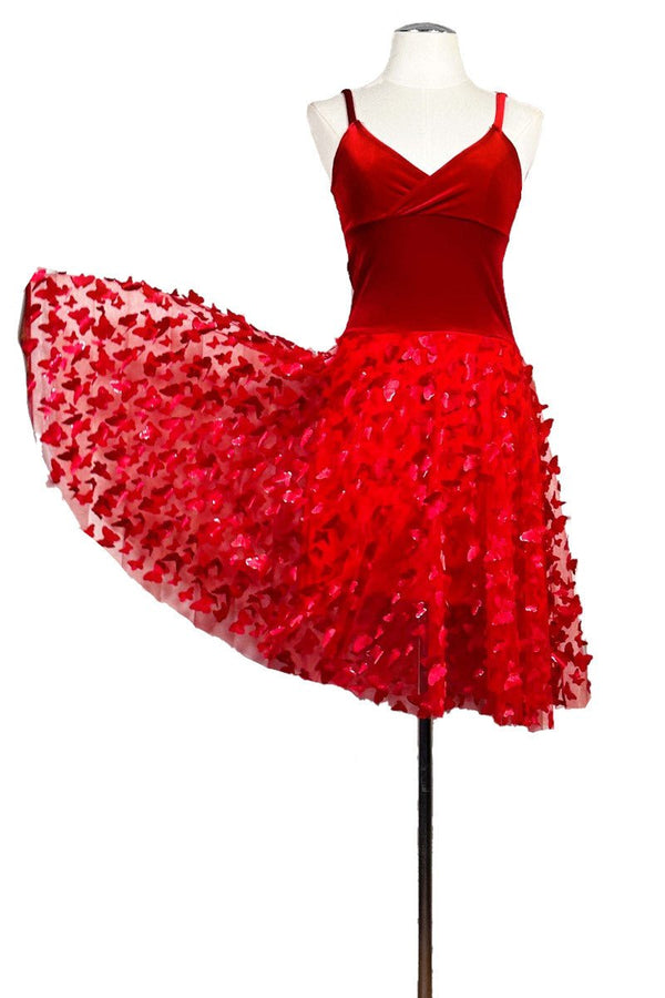 red butterflies and velvet tango dress - Atelier Vertex