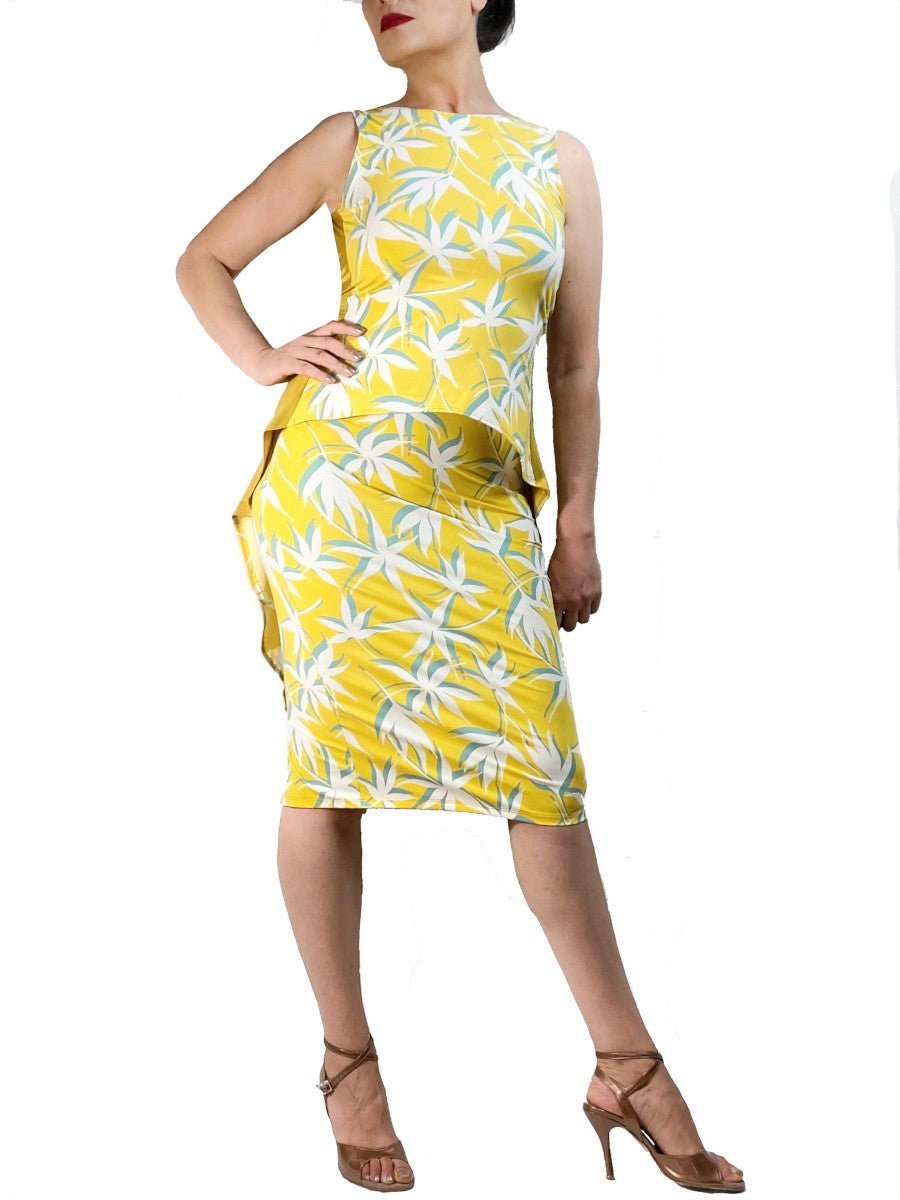 sunny yellow CRISTINA tango dress - Atelier Vertex