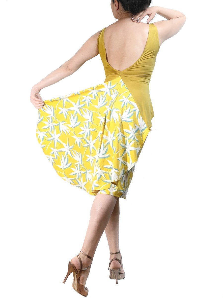 sunny yellow CRISTINA tango dress - Atelier Vertex