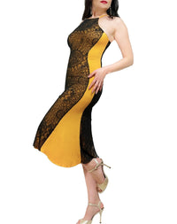 black lace & sun hourglass tango dress - Atelier Vertex