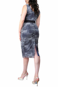 etchy-sketchy mesh tango dress with back slit - Atelier Vertex