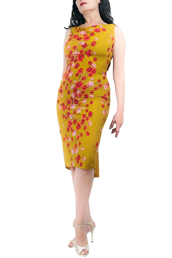 floral & mustard ISABELLE tango dress - Atelier Vertex
