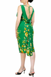 green & blossom ISABELLE tango dress - Atelier Vertex