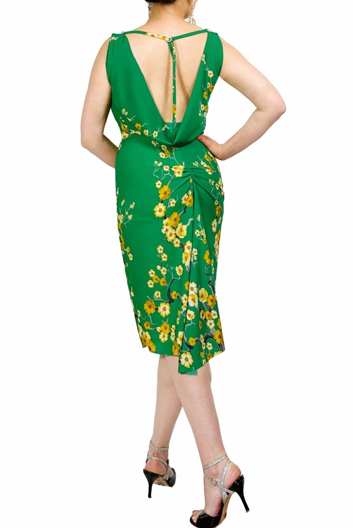 green & blossom ISABELLE tango dress - Atelier Vertex