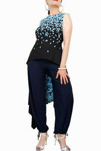 harem-inspired midnight-blue tango pants - Atelier Vertex