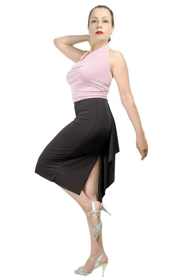 jet black tango skirt with bustle - Atelier Vertex