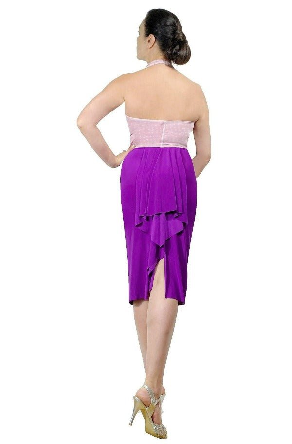 orchid purple tango skirt with bustle - Atelier Vertex