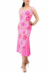 pink floral hourglass tango dress - Atelier Vertex