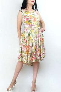 summer meadow ISABELLE tango dress with full skirt - Atelier Vertex