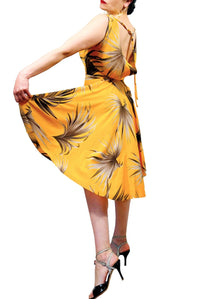 sun-kissed ISABELLE tango dress with full skirt - Atelier Vertex