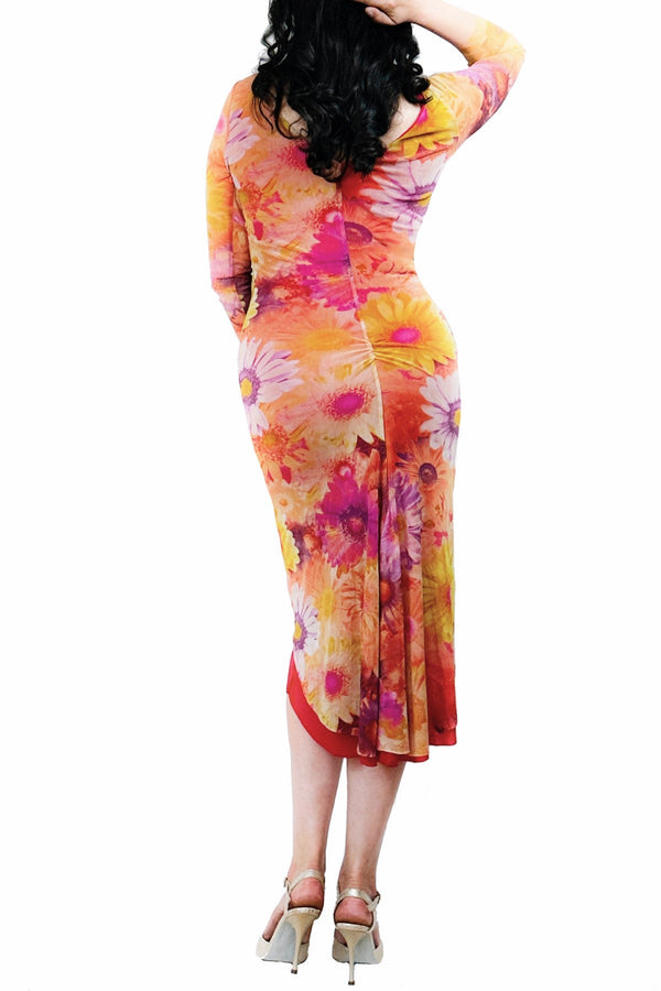 sunny daisies NINA argentine tango dress - Atelier Vertex