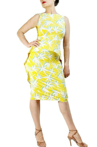 sunny yellow CRISTINA tango dress - Atelier Vertex