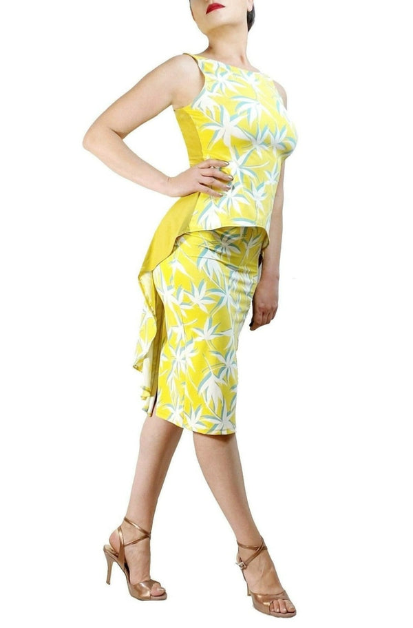 sunny yellow CRISTINA tango dress - Atelier Vertex